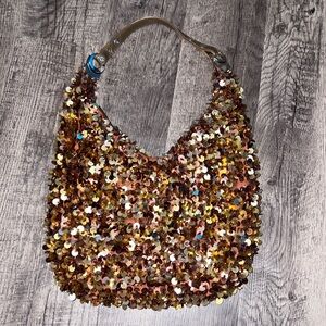 Sparkly sequence purse